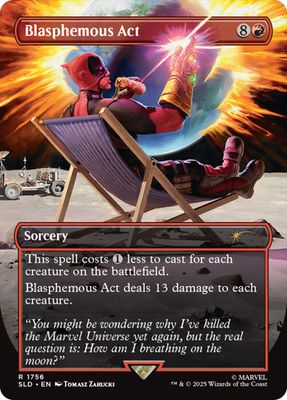 Magic the Gathering Blasphemous Act Deadpool Secret Lair Drop