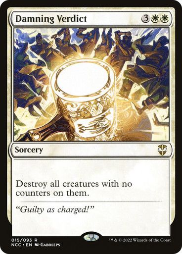 Magic the Gathering Damning Verdict Streets of New Capenna Commander