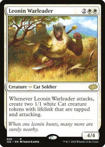 Magic the Gathering Leonin Warleader Jumpstart 2022