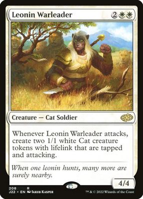 Magic the Gathering Leonin Warleader Jumpstart 2022