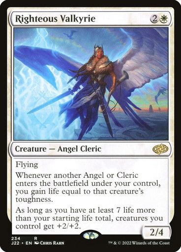 Magic the Gathering Righteous Valkyrie Jumpstart 2022