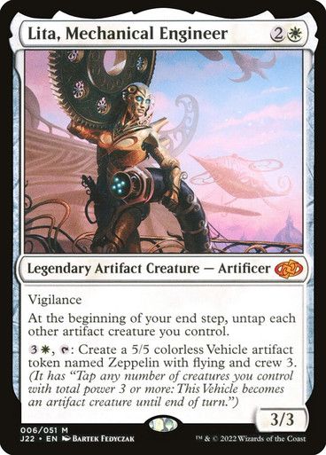 Magic the Gathering Lita, Mechhanical Engineer Jumpstart 2022
