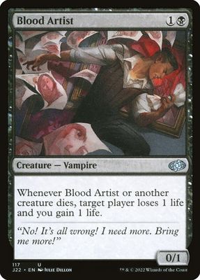 Magic the Gathering Blood Artist Jumpstart 2022