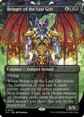 Magic the Gathering Bringer of the Last Gift Borderless The Lost Caverns of Ixalan