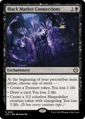 Magic the Gathering Black Market Connections The Lost Caverns of Ixalan Commander