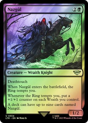 Magic the Gathering Nazgul 334 Foil The Lord of the Rings
