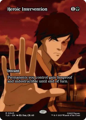 Magic the Gathering Heroic Intervention Avatar The Last Airbender Eternal
