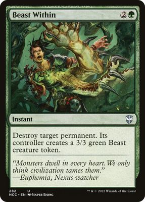 Magic the Gathering Beast Within Streets of New Capenna Commander