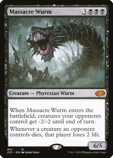 Magic the Gathering Endless Massacre Wurm Jumpstart 2022