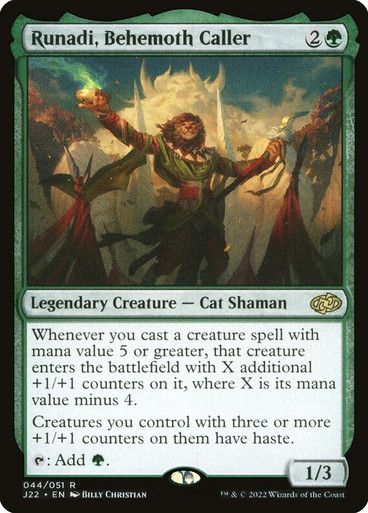 Magic the Gathering Runadi, Behemoth Caller Jumpstart 2022