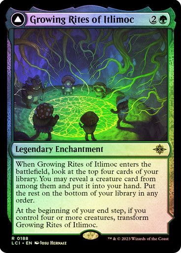 Magic the Gathering Growing Rites of Itlimmoc Foil The Lost Caverns of Ixalan