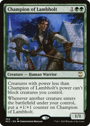 Magic the Gathering Champion of Lambholt Streets of New Capenna Commander