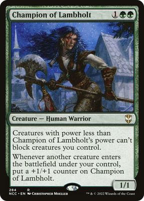Magic the Gathering Champion of Lambholt Streets of New Capenna Commander