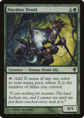 Magic the Gathering Harabaz Druid Worldwake