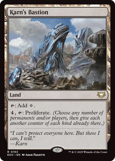 Magic the Gathering Karn's Bastion Edge of Eternities Commander