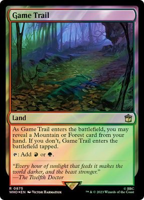 Magic the Gathering Game Trail Surge Foil Doctor Who Commander