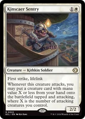 Magic the Gathering Kinscaer Sentry Lorwyn Eclipsed