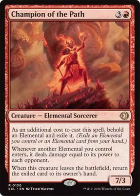 Magic the Gathering Champion of the Path Lorwyn Eclipsed