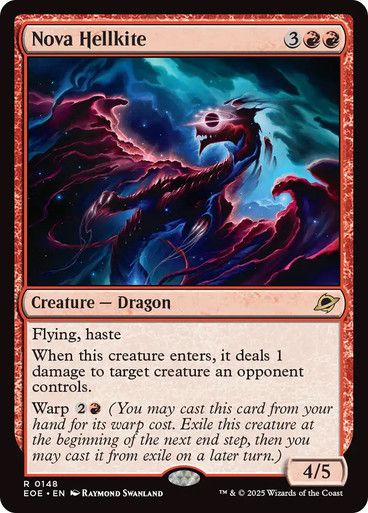 Magic the Gathering Nova Hellkite Edge of Eternities
