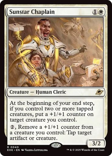 Magic the Gathering Sunstar Chaplain Edge of Eternities