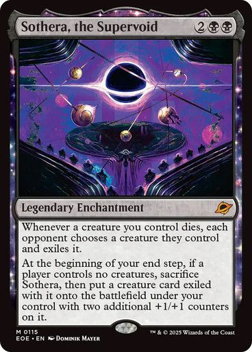 Magic the Gathering Sothera, the Supervoid Edge of Eternities