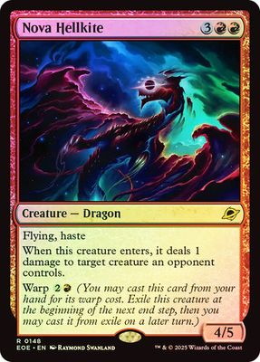 Magic the Gathering Nova Hellkite Foil Edge of Eternities