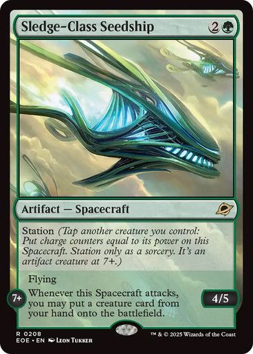 Magic the Gathering Sledge-Class Seedship Edge of Eternities