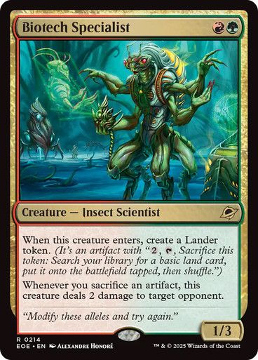 Magic the Gathering Biotech Speecialist Edge of Eternities