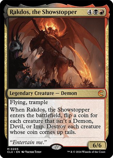 Magic the Gathering Rakdos, The Showstopper Ravnica Clue Edition