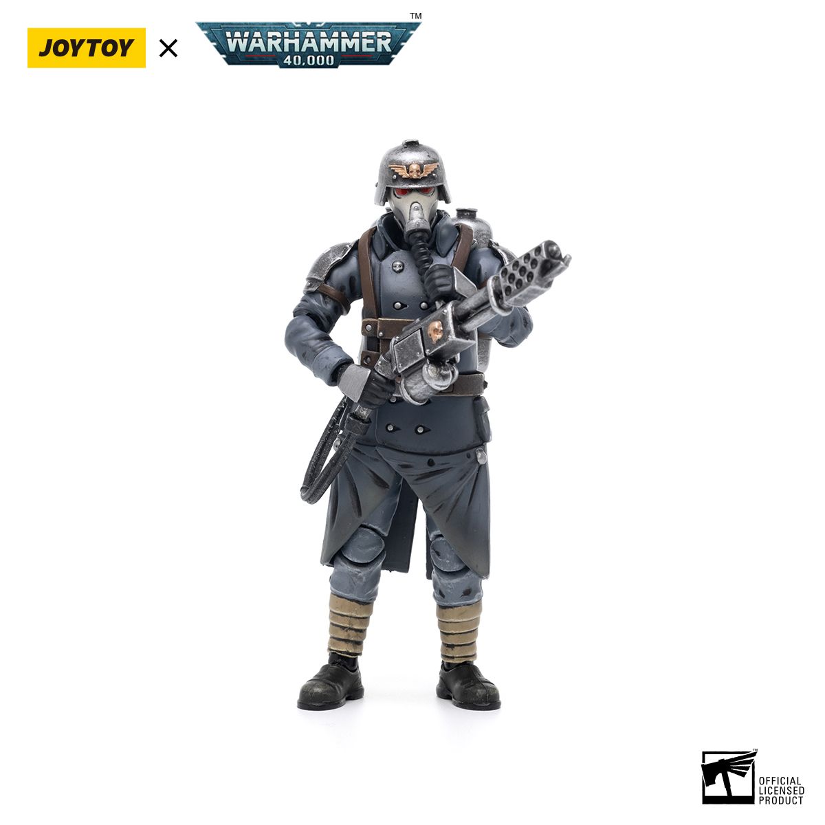 PRE-ORDER Joy Toy Warhammer 40k Astra Militarum Death Korps of Krieg Veteran Squad Guardsman with Flamer