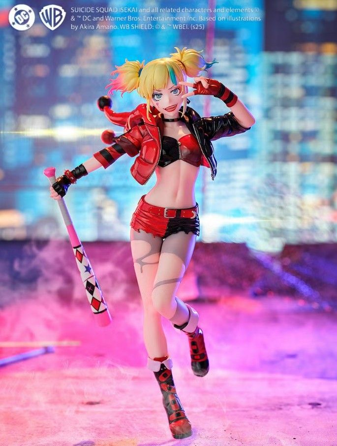 PRE-ORDER Kaiyodo Revoltech Amazing Yamaguchi Harley Quinn Suicide Squad Isekai Ver. 1/7th Scale Figure