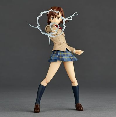 PRE-ORDER Kaiyodo Revoltech Amazing Yamaguchi Yamaguchi Toaru Kagaku no Railgun - Mikoto Misaka Winter Uniform Ver. Action Figure