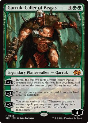 Magic the Gathering Garruk, Caller of Beasts Foundations Jumpstart