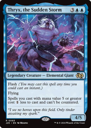 Magic the Gathering Thryx, the Sudden Storm Foundations Jumpstart