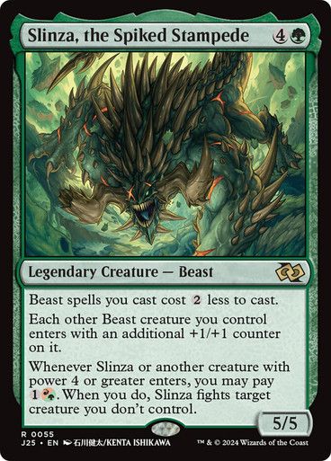 Magic the Gathering Slinza, the SPiked Stampede Foundations Jumpstart