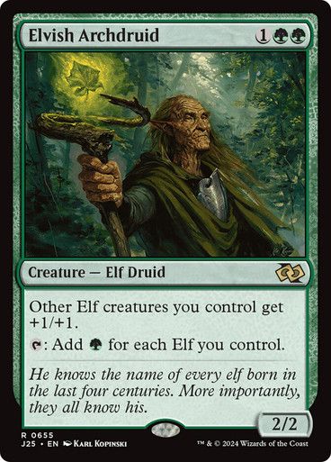 Magic the Gathering Elvish Archdruid Foundations Jumpstart