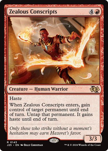 Magic the Gathering Zealous Conscripts Foundations Jumpstart
