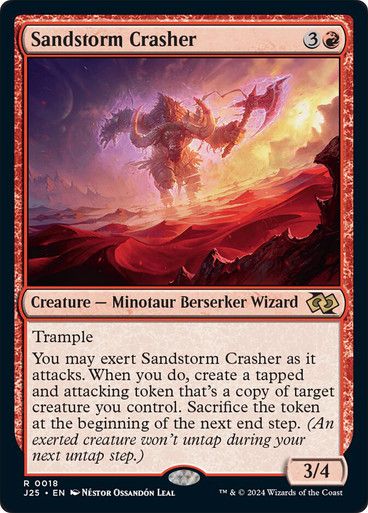 Magic the Gathering Sandstorm Crasher Foundations Jumpstart