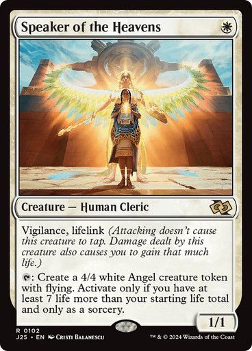 Magic the Gathering Speaker of the Heavens Foundations Jumpstart