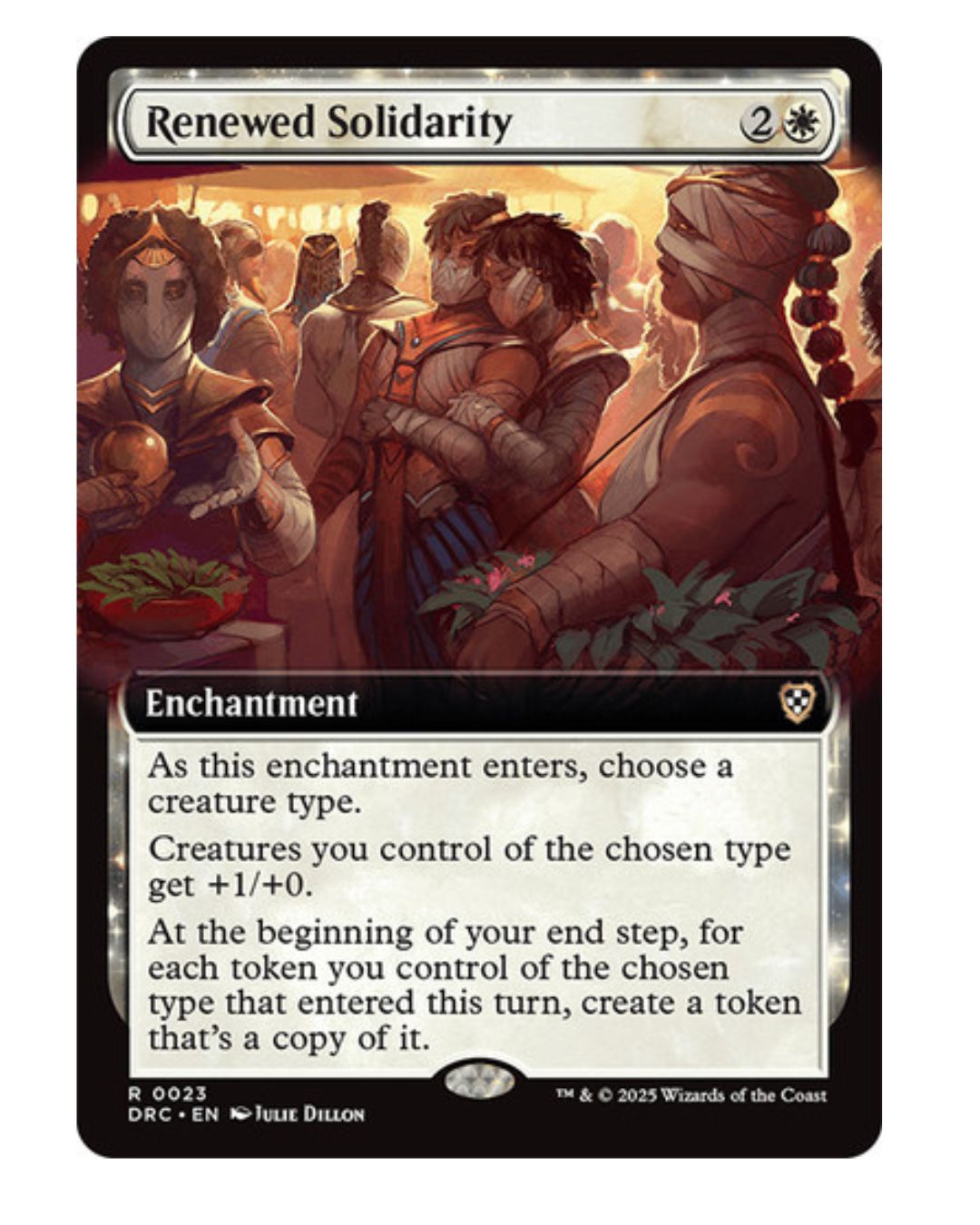 Magic the Gathering Renewed Solidarity Extended Art Aetherdrift Commander