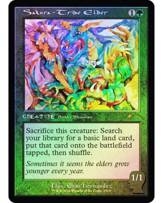 Magic the Gathering Sakura Tribe Elder Foil Secret Lair Braindead
