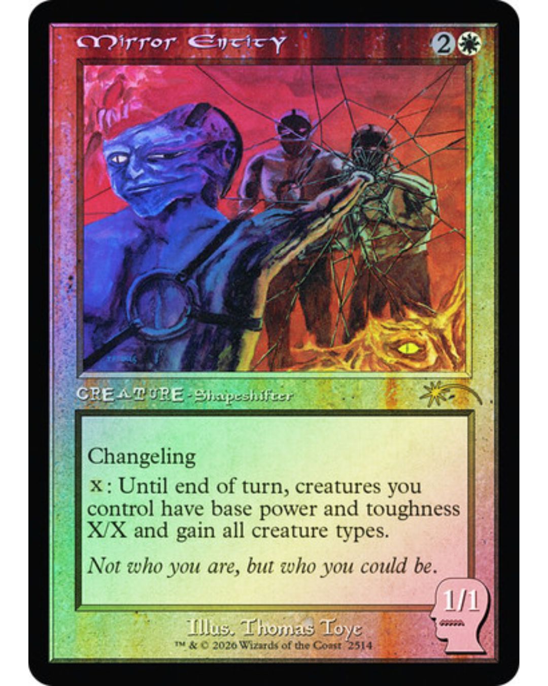 Magic the Gathering Mirror Entity Foil Secret Lair Braindead