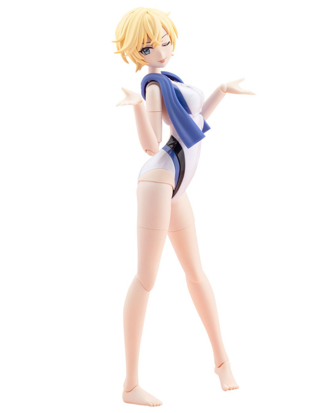 PRE-ORDER Kotobukiya Rui Saotoome Touou High School Competitive Swimsuit Dreaming Style White Dolphin Plastic Model Kit