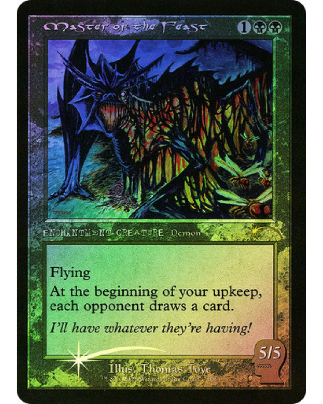Magic the Gathering Master of the Feast Foil Secret Lair Braindead