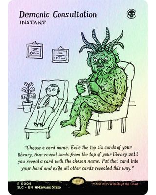 Magic the Gathering Demonic Consultation Foil Secret Lair Countdown