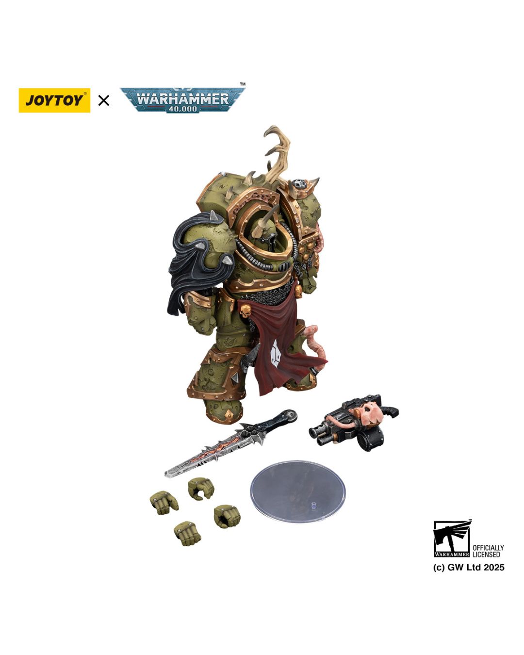 PRE-ORDER Joy Toy Warhammer 40k Death Guard Blightlord Terminator 3 with Combi-bolter and Bubotic Blade