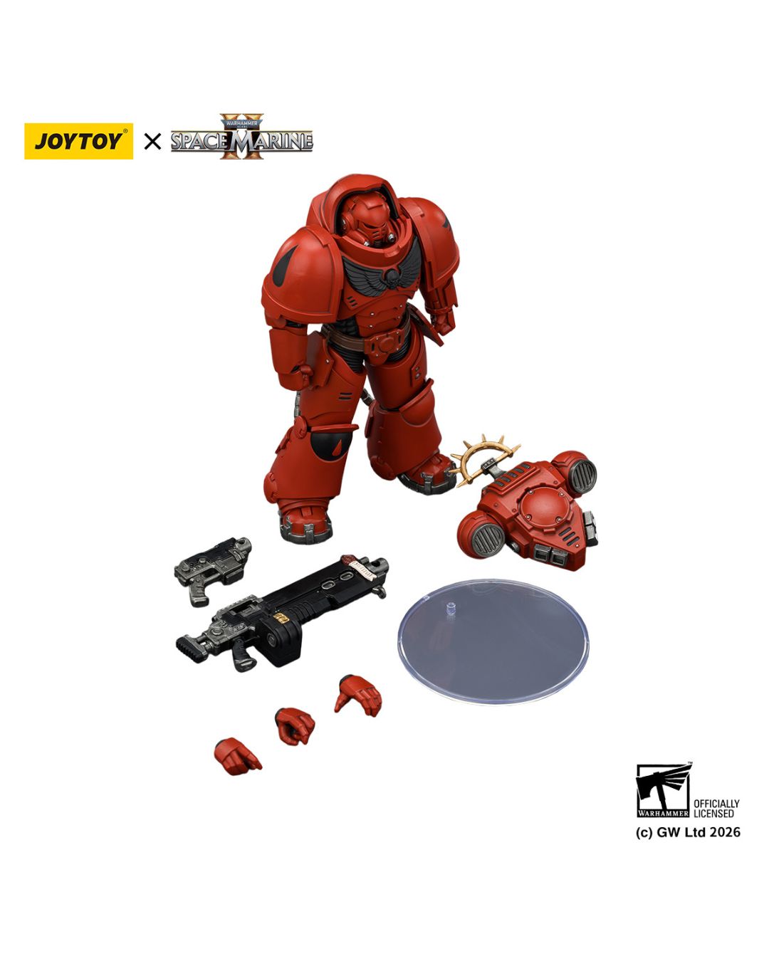 PRE-ORDER Joy Toy Warhammer 40k Game Edition Blood Angels Heavy Intercessor with Heavy Bolt Rifle and Bolt Pistol