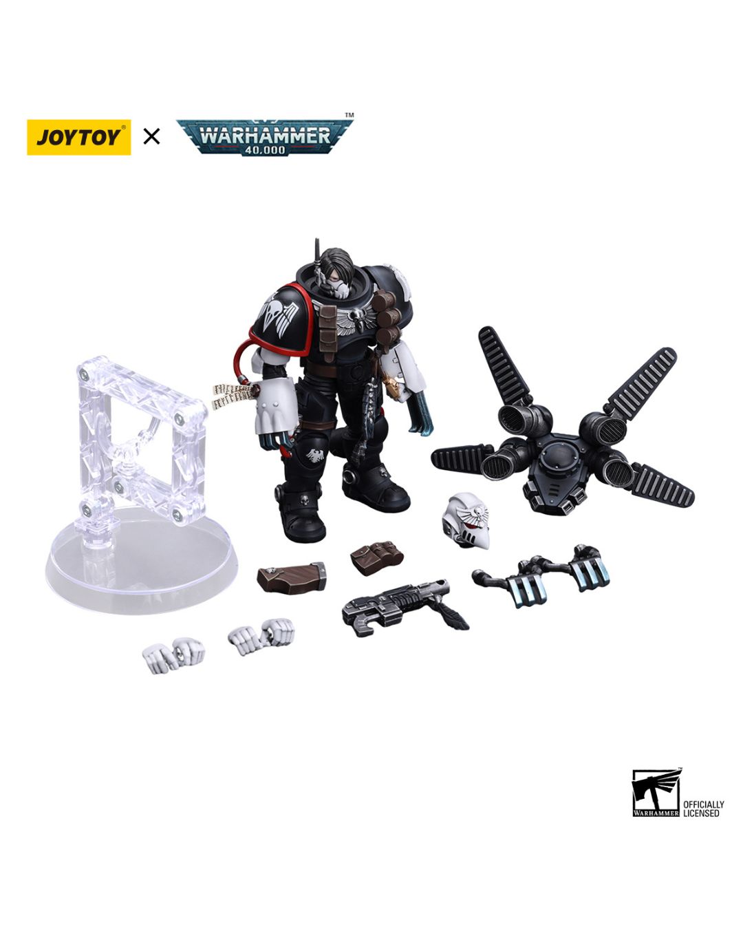 PRE-ORDER Joy Toy Warhammer 40k Raven Guard Chapter Master Kayvaan Shrike