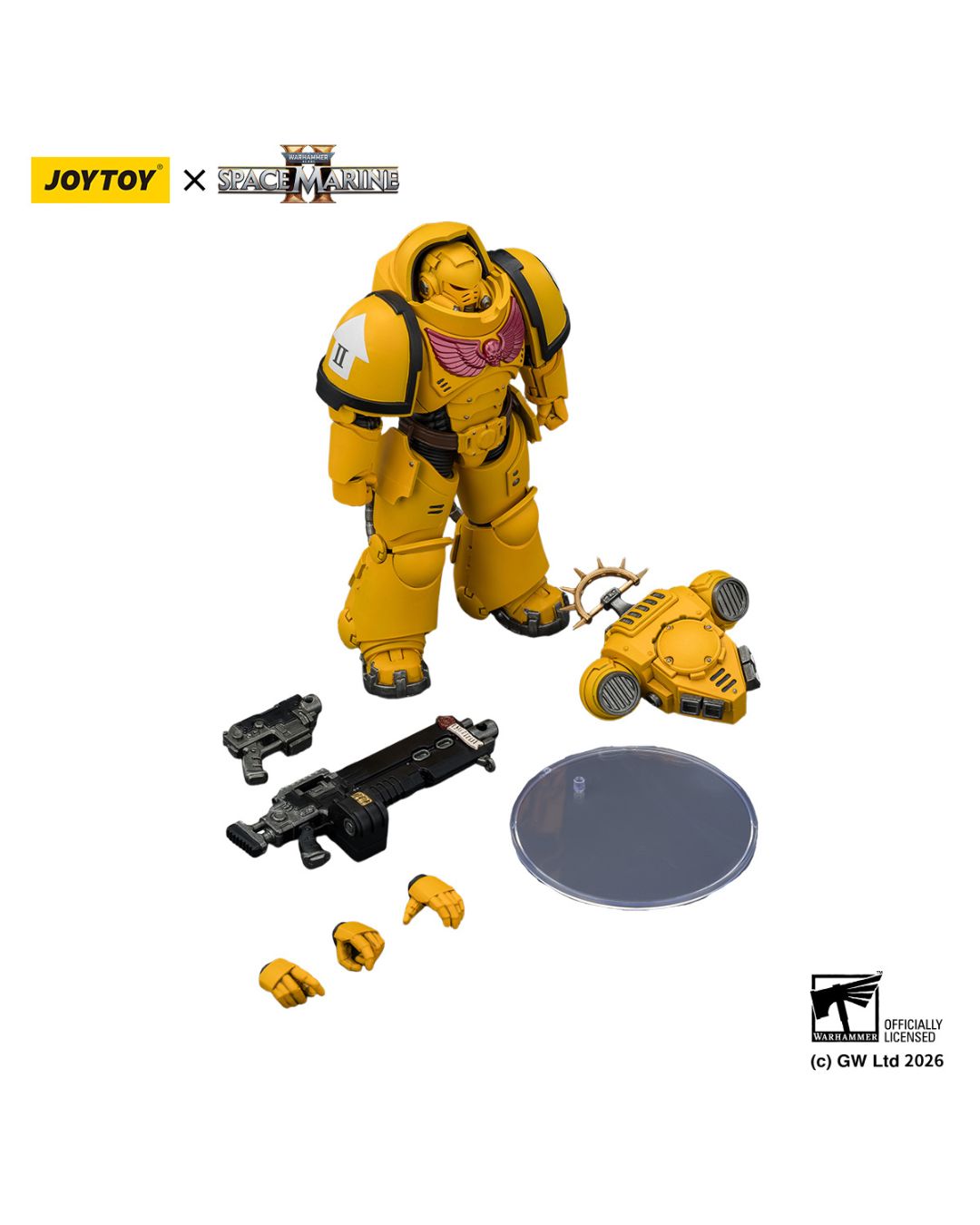 PRE-ORDER Joy Toy Warhammer 40k Game Edition Imperial Fists Heavy Intercessor with Heavy Bolt Rifle and Bolt Pistol