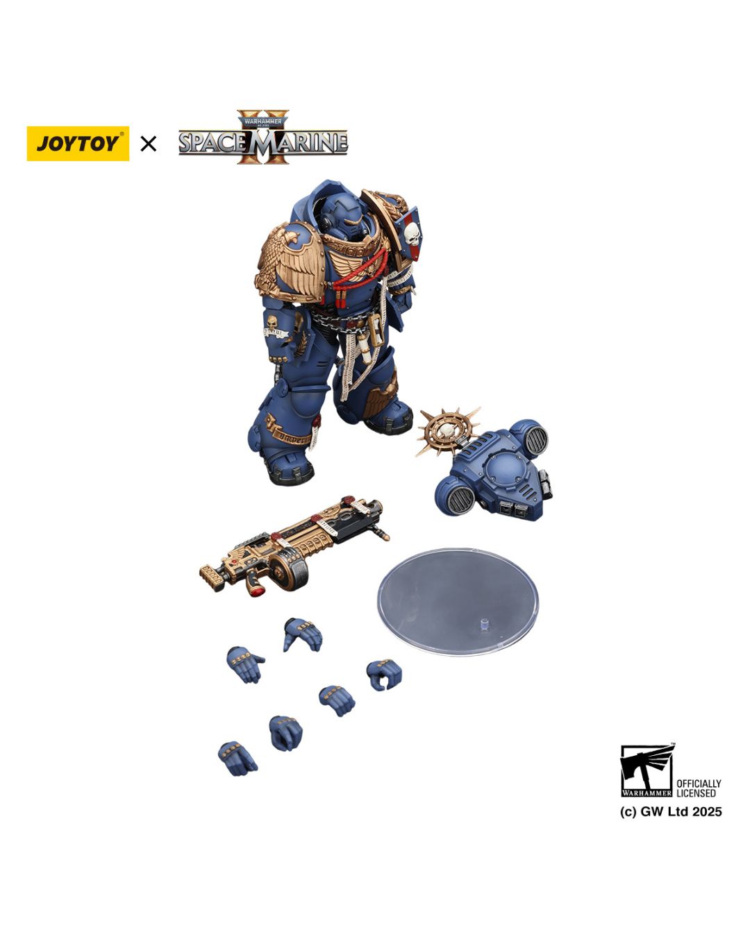 PRE-ORDER Joy Toy Warhammer 40k Ultramarines Heavy Relic Primus Armor with Heavy Relic Bolt Rifle
